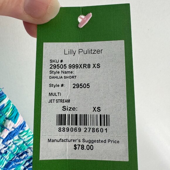 NWT Lilly Pulitzer Dahlia Short in Jet Stream Pattern, Size XS - Picture 4 of 6